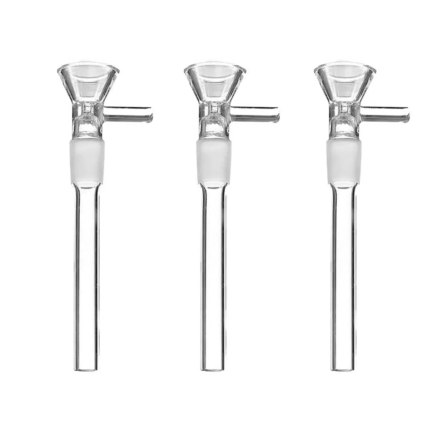 2 Pcs 4.7" Clear Glass DownStem