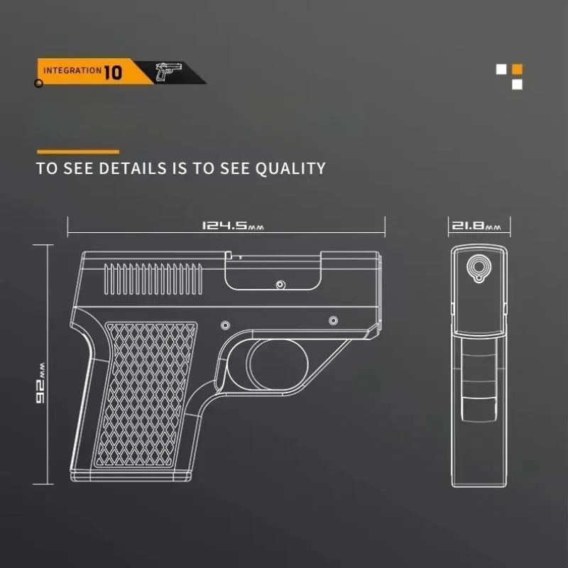 Gun Type Butane Gas Lighter Three Capacity Cigarette Holder