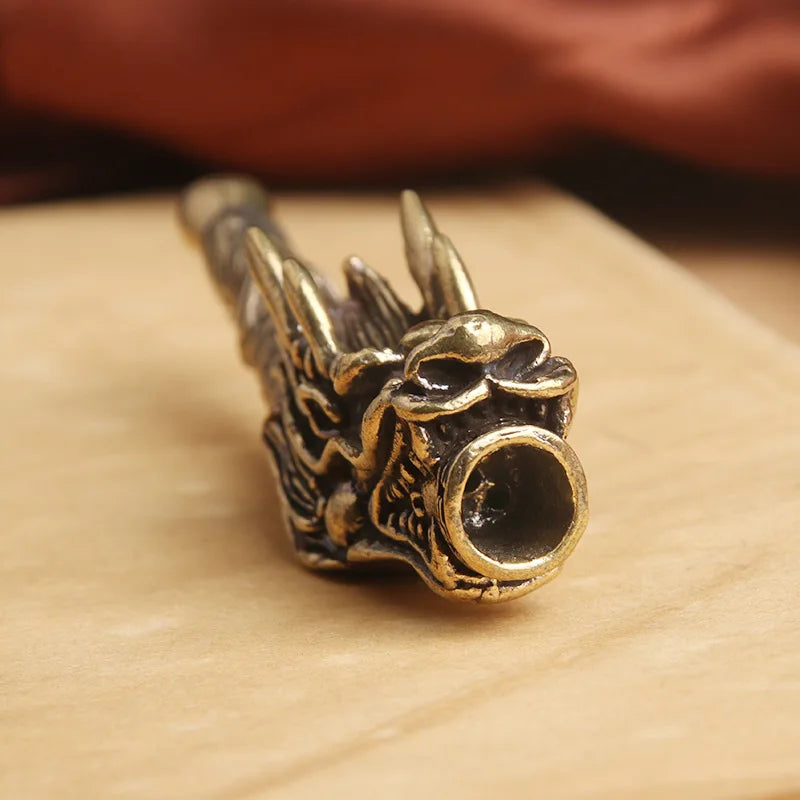 Brass Dragon Smoking Pipe