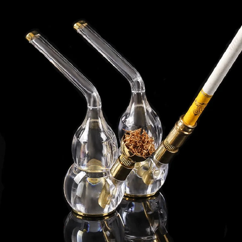 Transparent Acrylic Smoking Pipe Dual Purpose