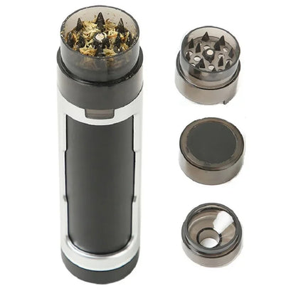 Portable 3 in 1 Tobacco Grinder with Filling Horn Tube