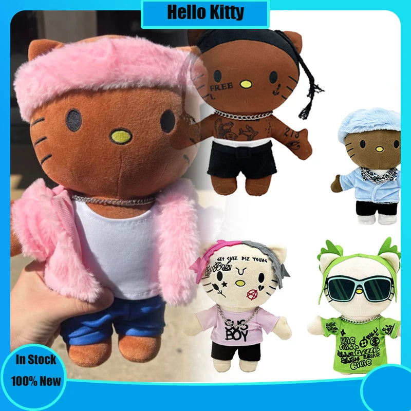 Miniso Hello Kitty Plush Travis Scott LIL PEEP Plush Toy