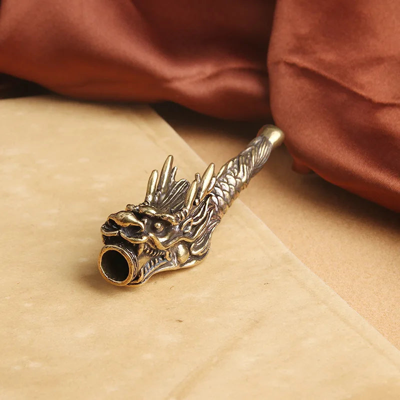 Brass Dragon Smoking Pipe