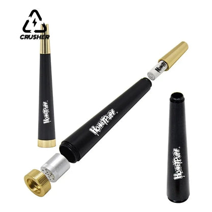 Metal Cone Herb Smoking Pipe with 5MM Activated Carbon Filter