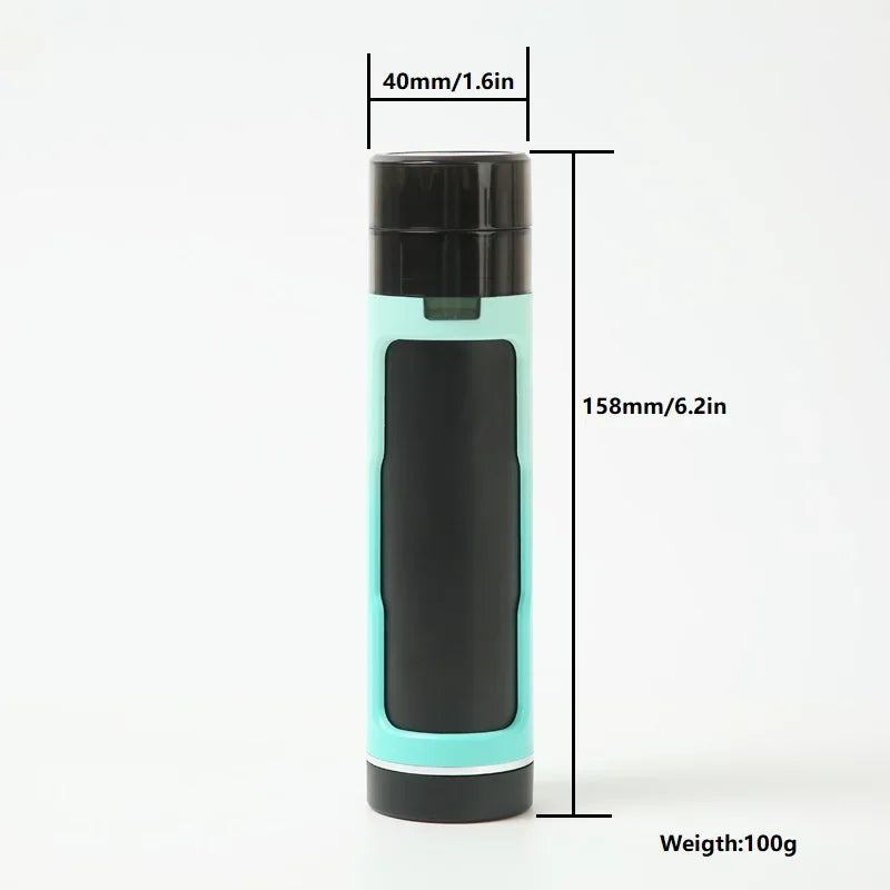 Portable 3 in 1 Tobacco Grinder with Filling Horn Tube