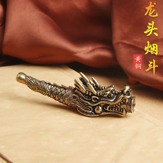 Brass Dragon Smoking Pipe