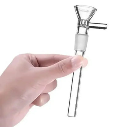 2 Pcs 4.7" Clear Glass DownStem