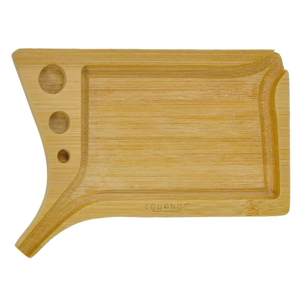 Wood Rolling Tray with Bamboo Cone