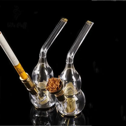 Transparent Acrylic Smoking Pipe Dual Purpose